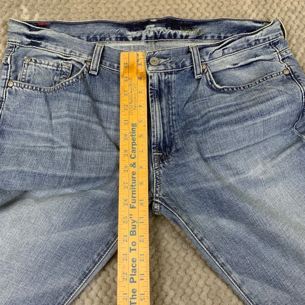 7 For All Mankind Bootcut Jeans Mens 36 Light Wash 100% Cotton JTA520935